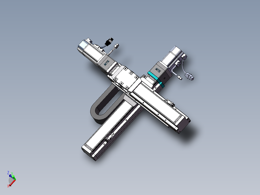 内嵌直交机械手XYG系列XYG330-F3主视图