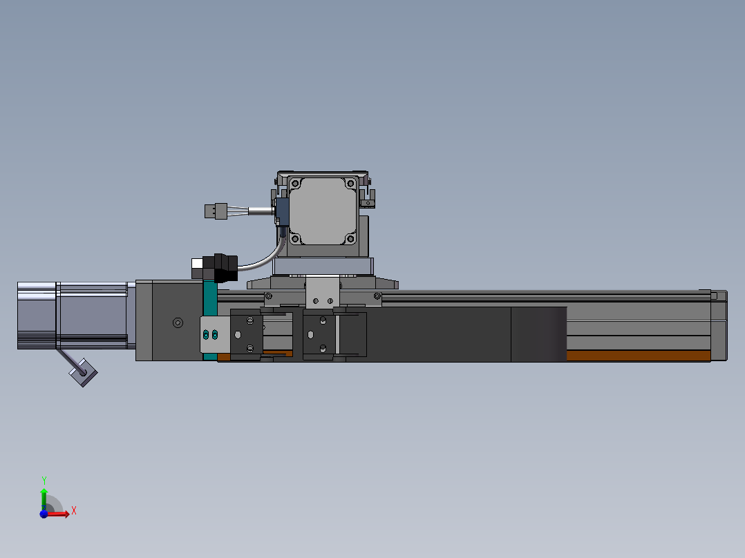 内嵌直交机械手XYG系列XYG330-F3前视图