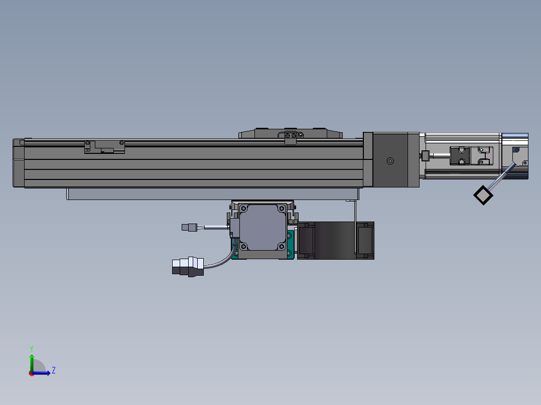 内嵌直交机械手XYG系列XYG330-F3左视图