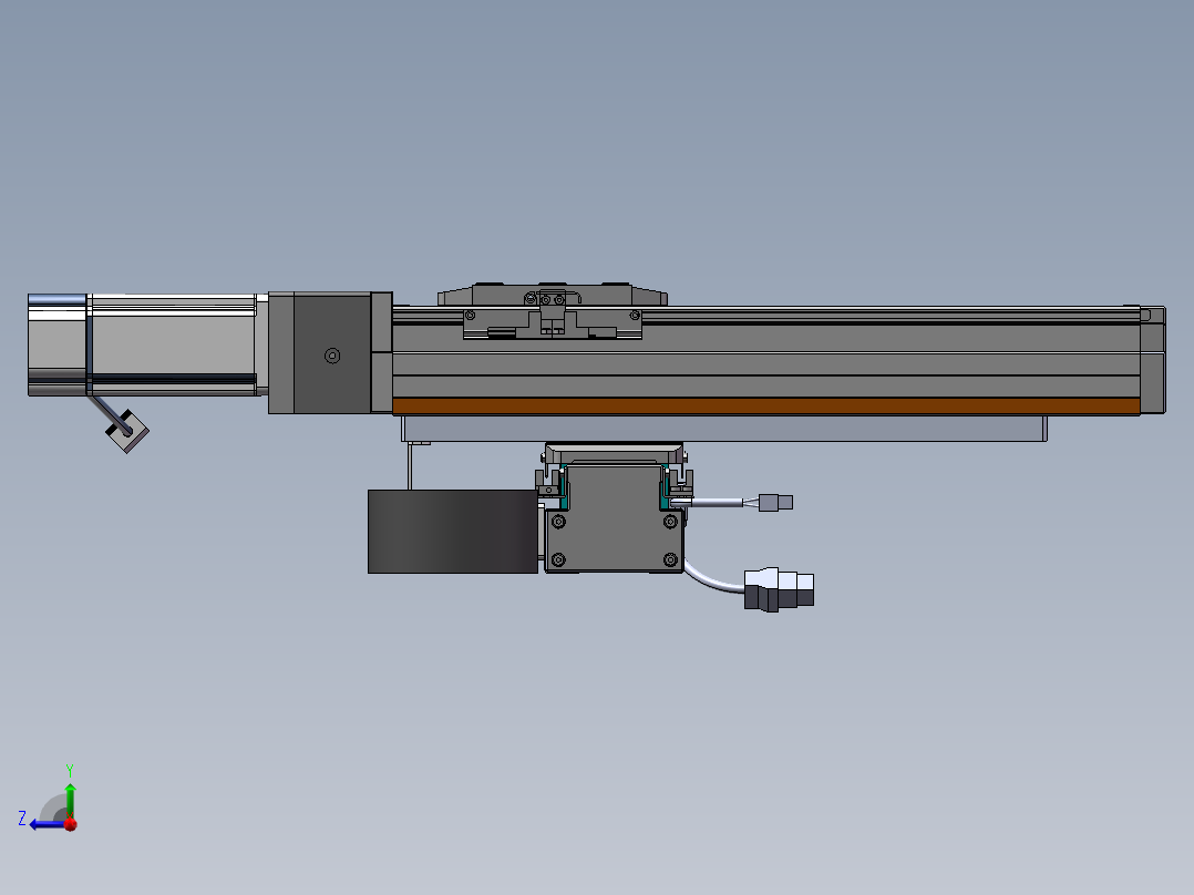 内嵌直交机械手XYG系列XYG330-F3右视图