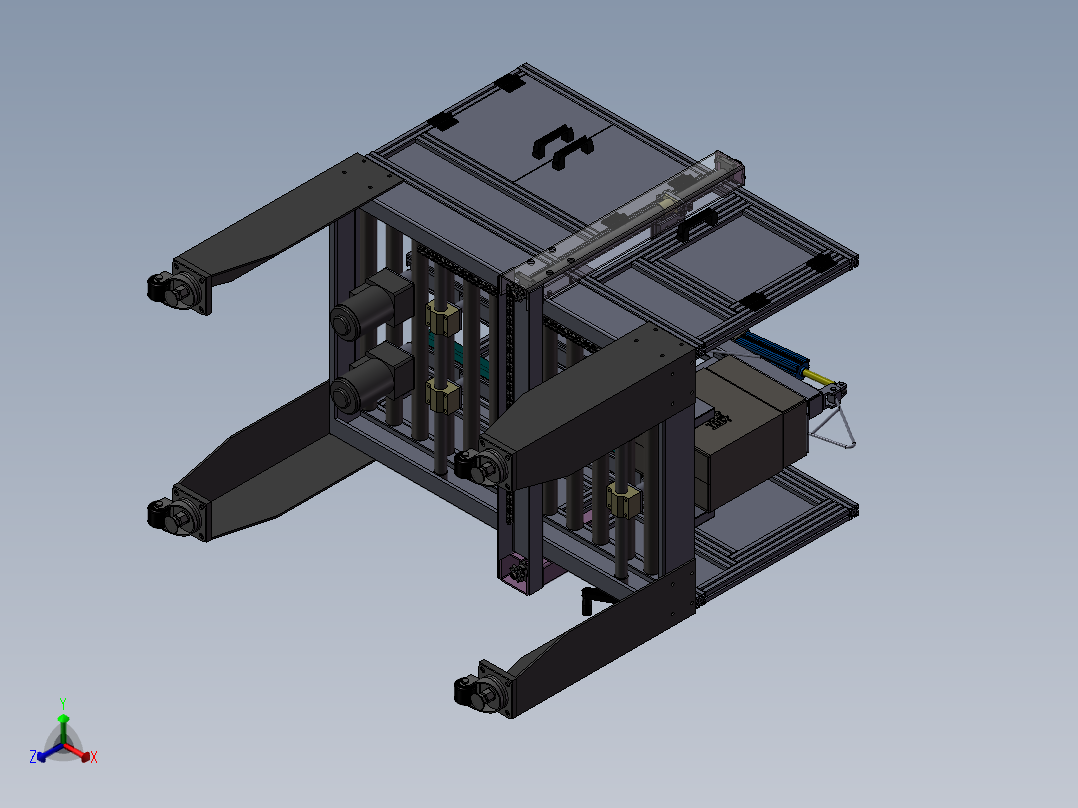 封装机正等轴测图