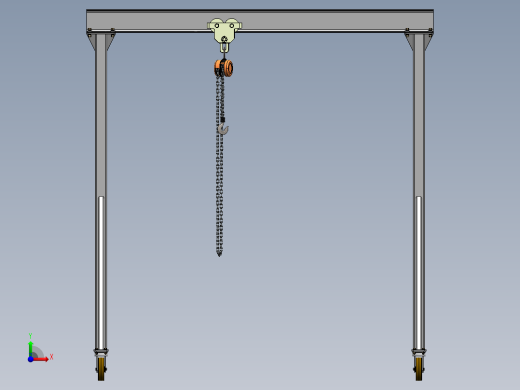 龙门起重机前视缩略图