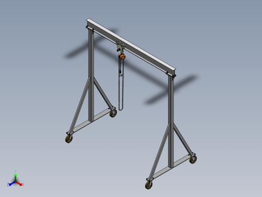 龙门起重机正等轴测缩略图