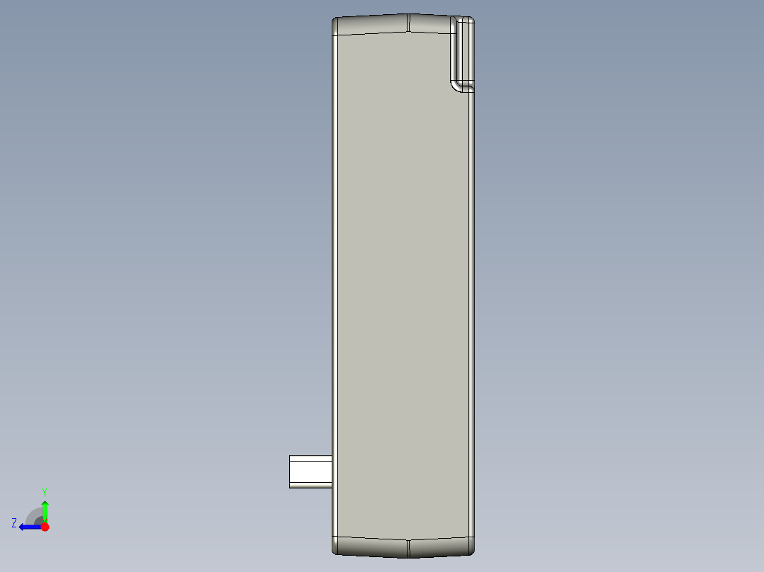 基恩士VT2-E2_P2_kc图纸模型右视图