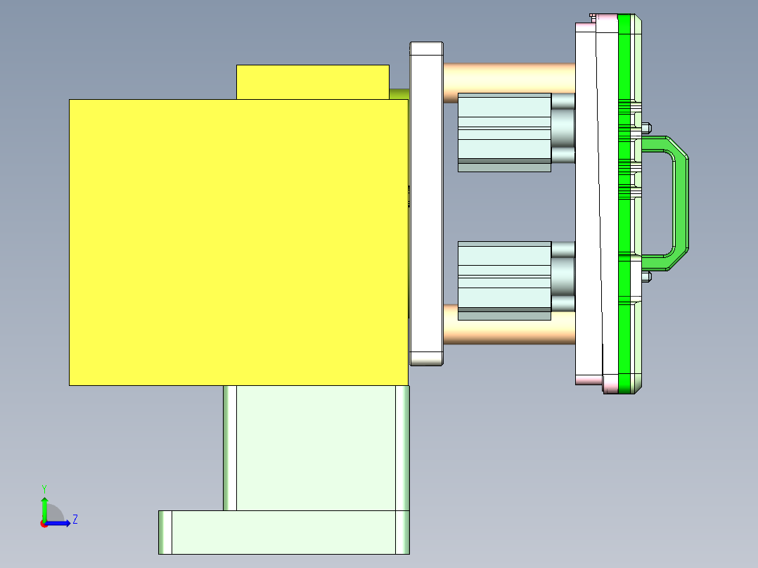 AAPB0-TRIM-笔记本CNC工装夹具三维模型CNC3-0302左视图