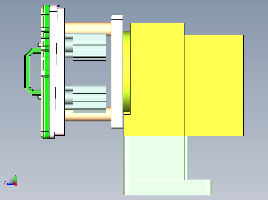 AAPB0-TRIM-笔记本CNC工装夹具三维模型CNC3-0302右视图