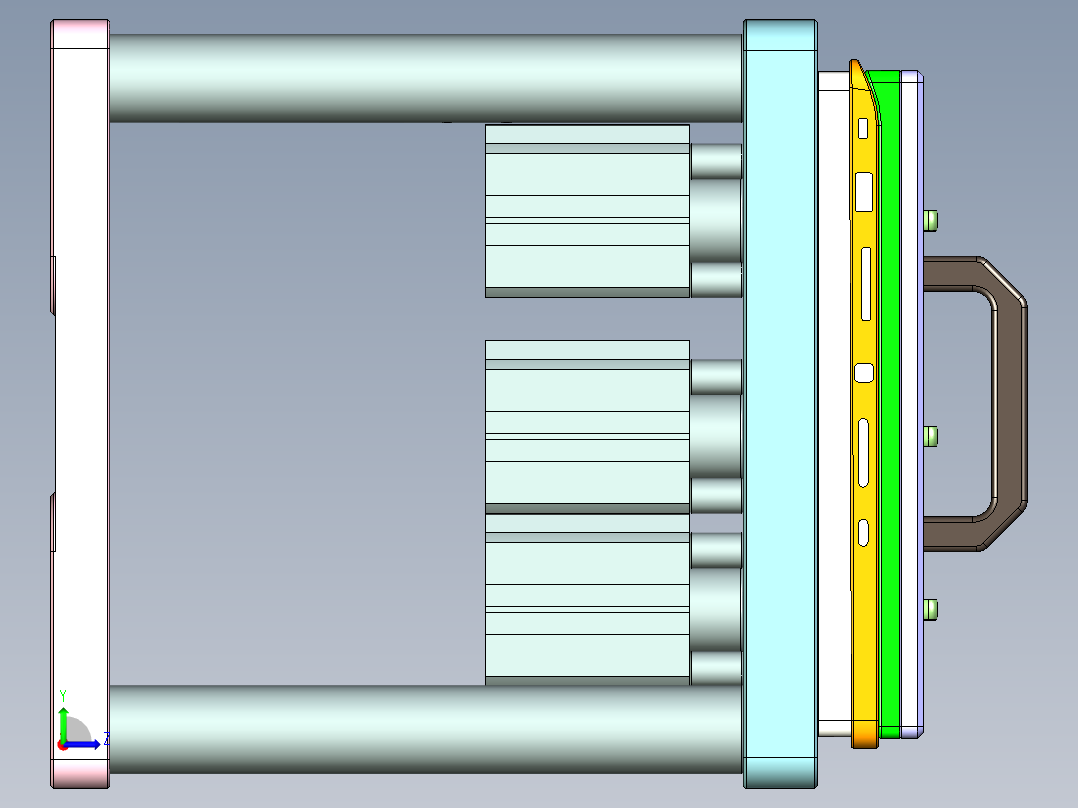 TP300-C笔记本CNC工装夹具三维模型-CNC3-0506左视图