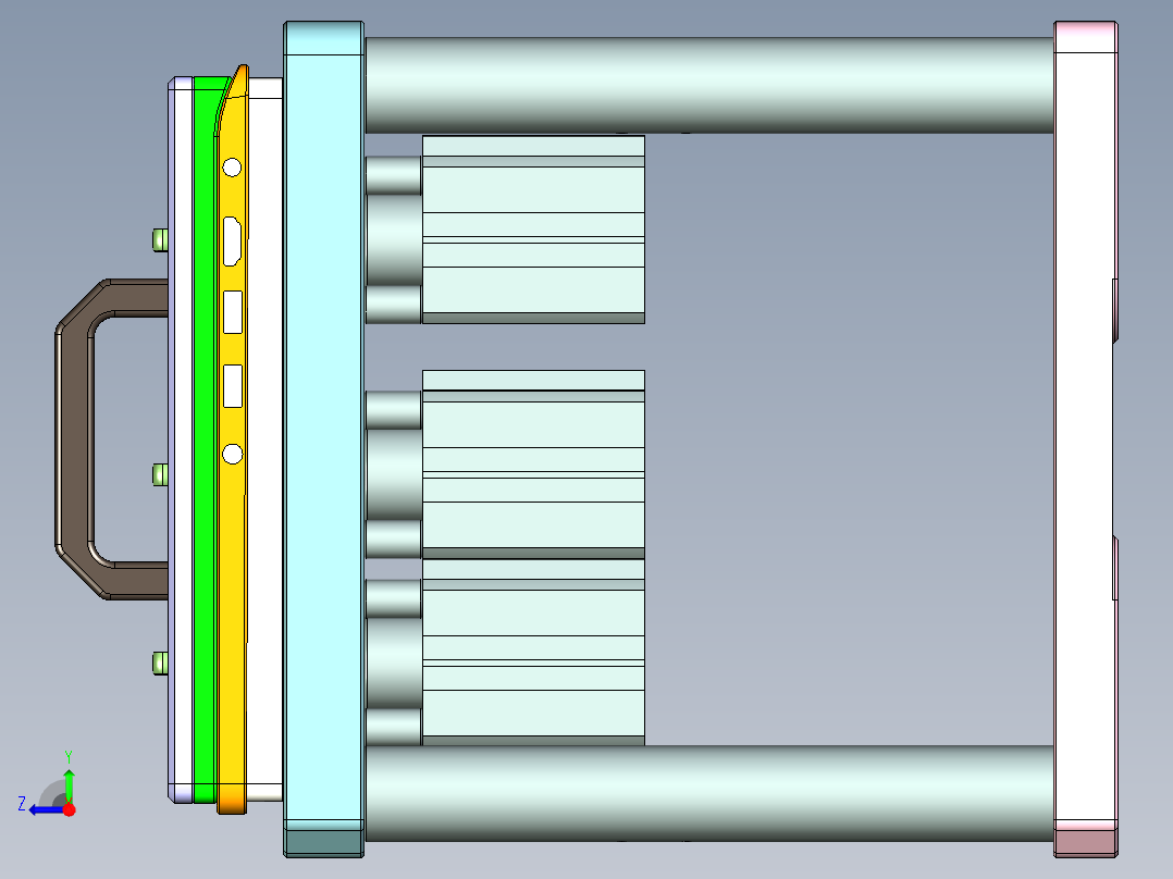 TP300-C笔记本CNC工装夹具三维模型-CNC3-0506右视图