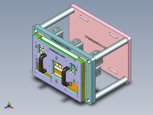TP300-C笔记本CNC工装夹具三维模型-CNC3-0506正等轴测缩略图
