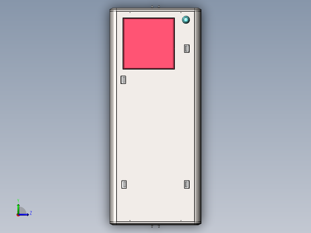 风淋+射频（sw18可编辑+工程图+bom）左视图