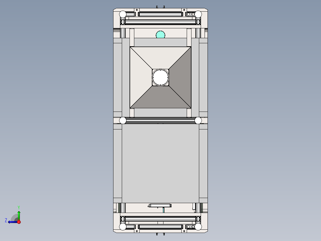 风淋+射频（sw18可编辑+工程图+bom）右视图