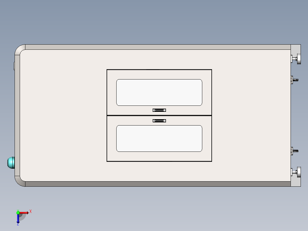 风淋+射频（sw18可编辑+工程图+bom）俯视图