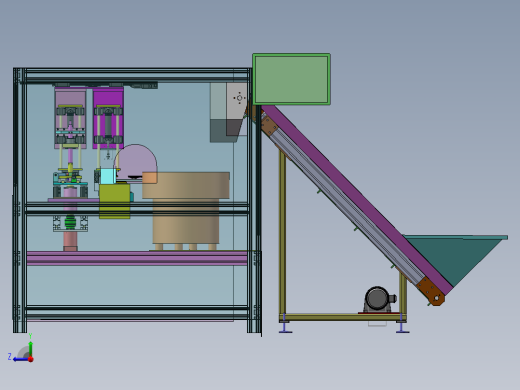 端盖自动加工机sw18可编辑右视缩略图
