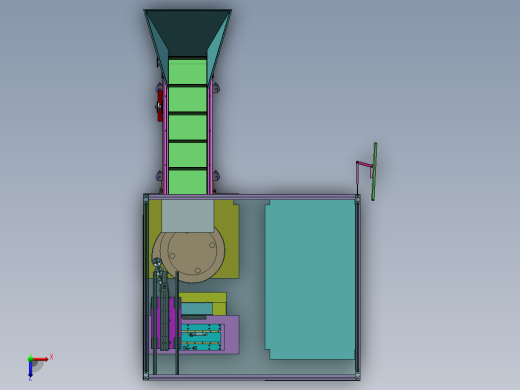 端盖自动加工机sw18可编辑俯视缩略图