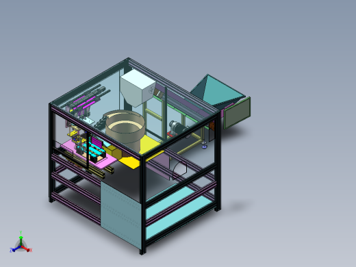 端盖自动加工机sw18可编辑正等轴测缩略图