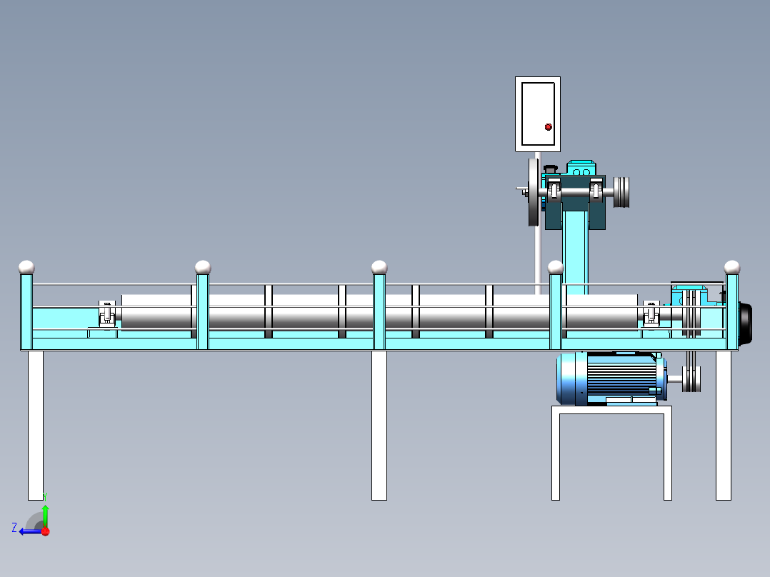 浮动抛光机设计右视图