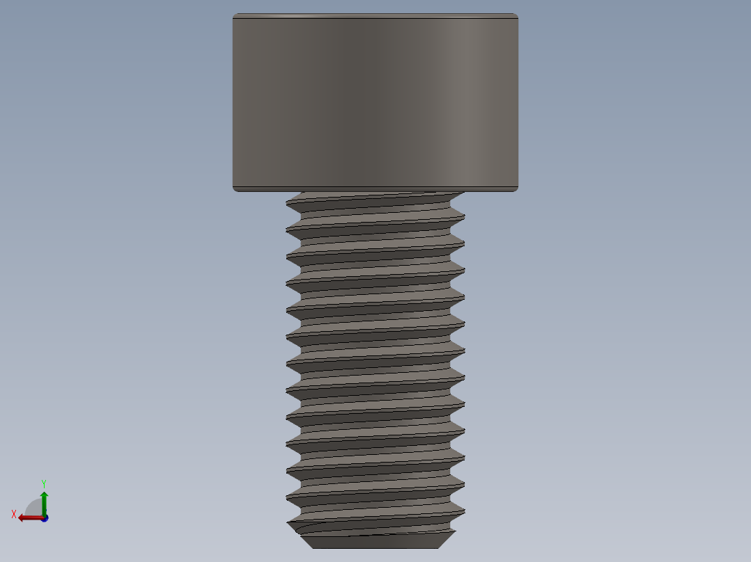 Screw_DIN_912_M10x20F_A2.SLDPRT公制内六角螺钉后视图