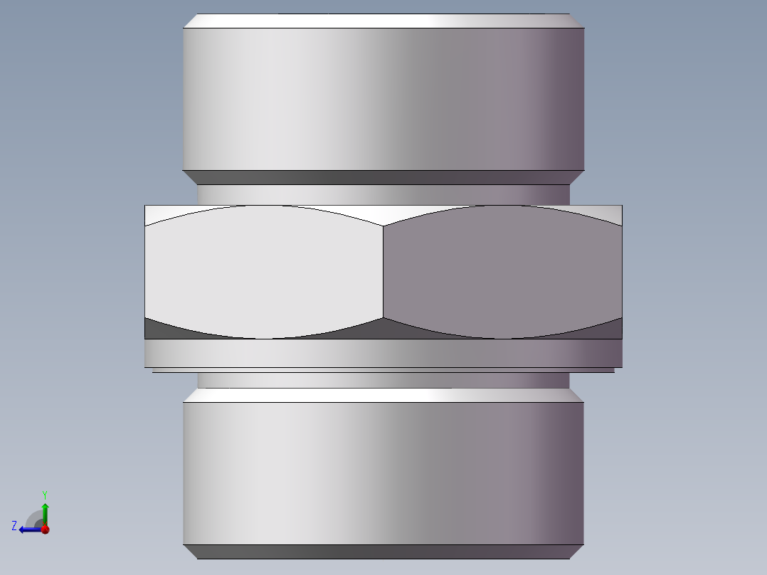 英制管螺纹ED密封、1DB-42-20WD右视图
