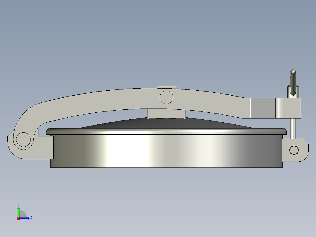 人孔manhole-450-food-grade-1 1 STP IGS左视图