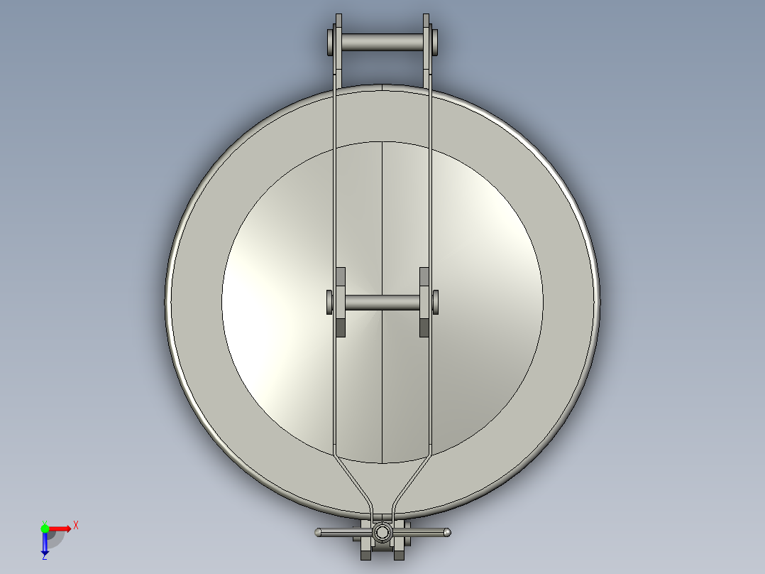 人孔manhole-450-food-grade-1 1 STP IGS俯视图