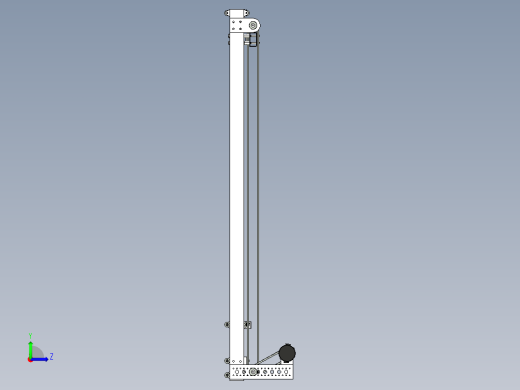 A2004438-电梯 CAD 提升机左视缩略图