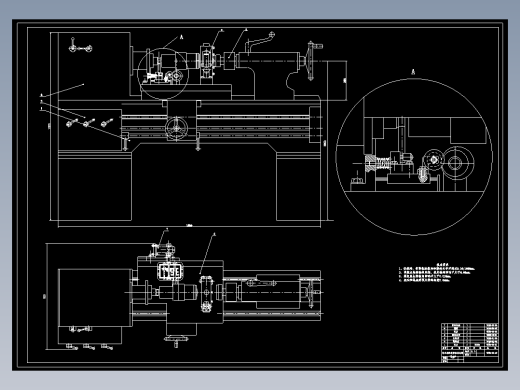 卧式磁性研磨机床设计-主轴箱含4张CAD图