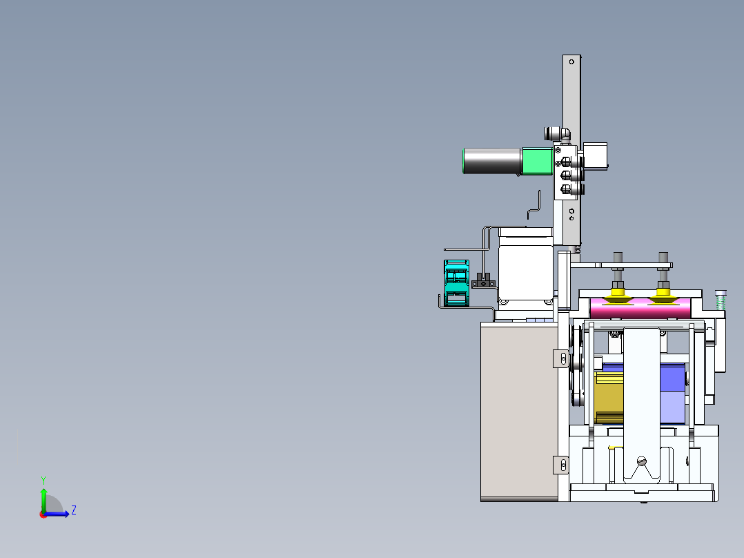 片料贴标机飞达V02--1109134-85左视图