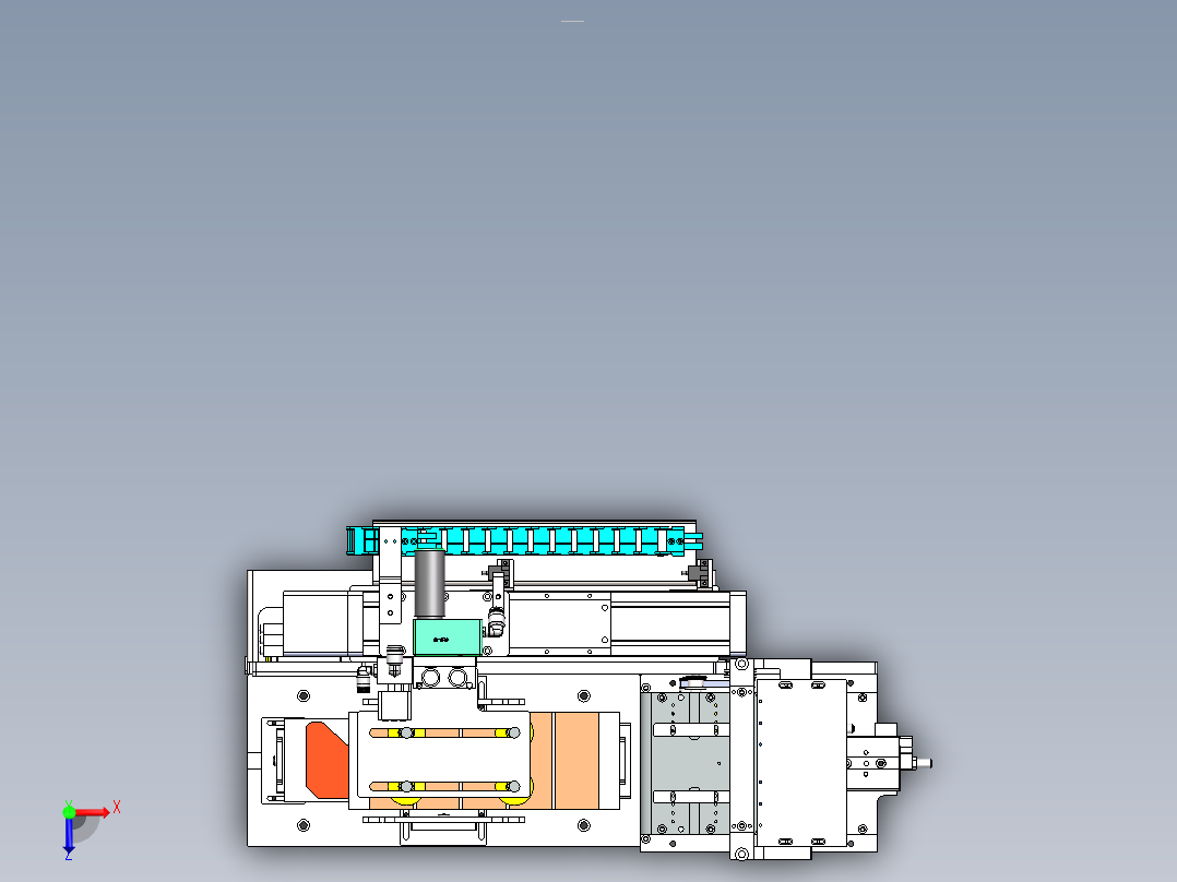 片料贴标机飞达V02--1109134-85俯视图