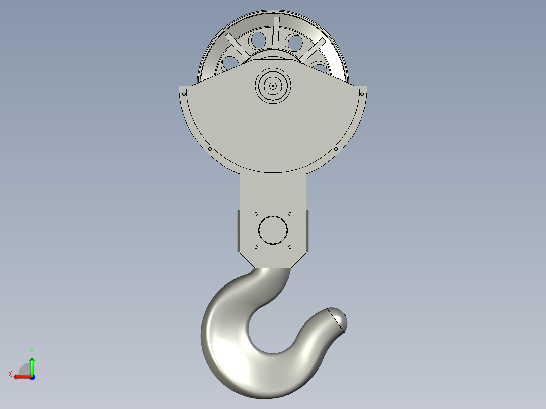 副吊钩组后视图