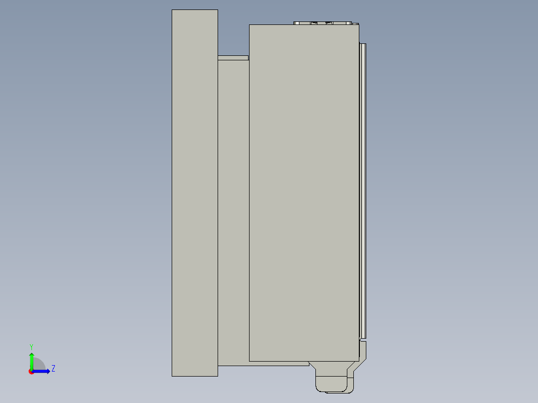 PCB-铁片-压合锁螺丝整体左视图