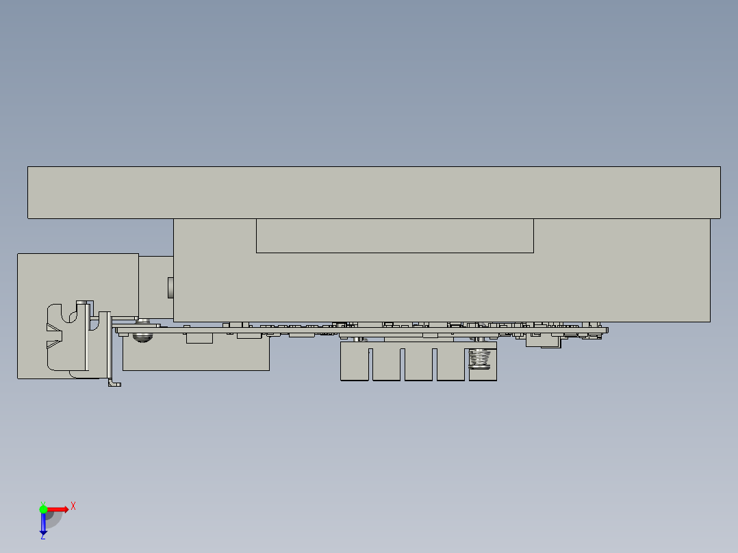 PCB-铁片-压合锁螺丝整体俯视图