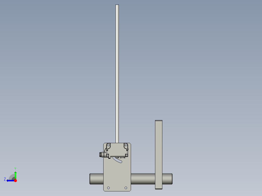 接料踏板检测有无右视图