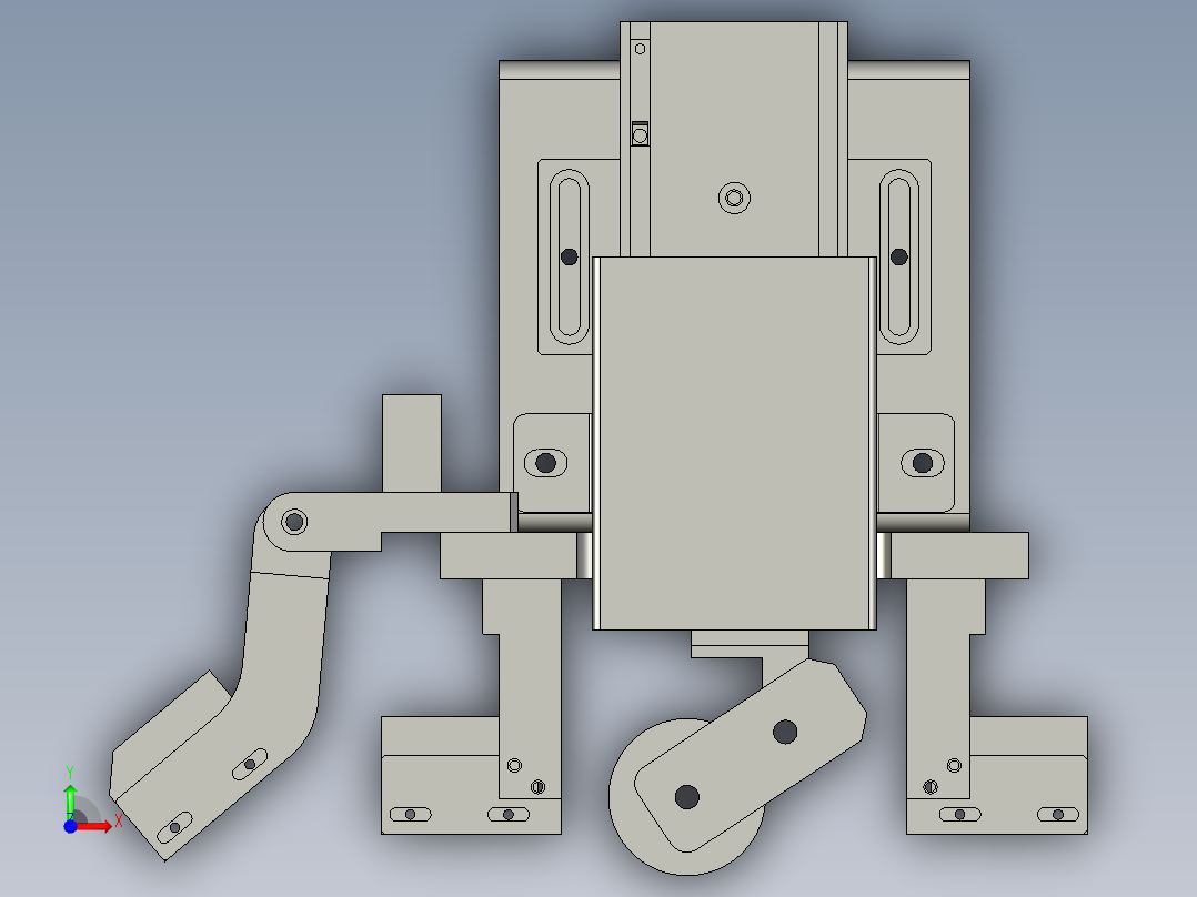 -移动光电感应机构前视图