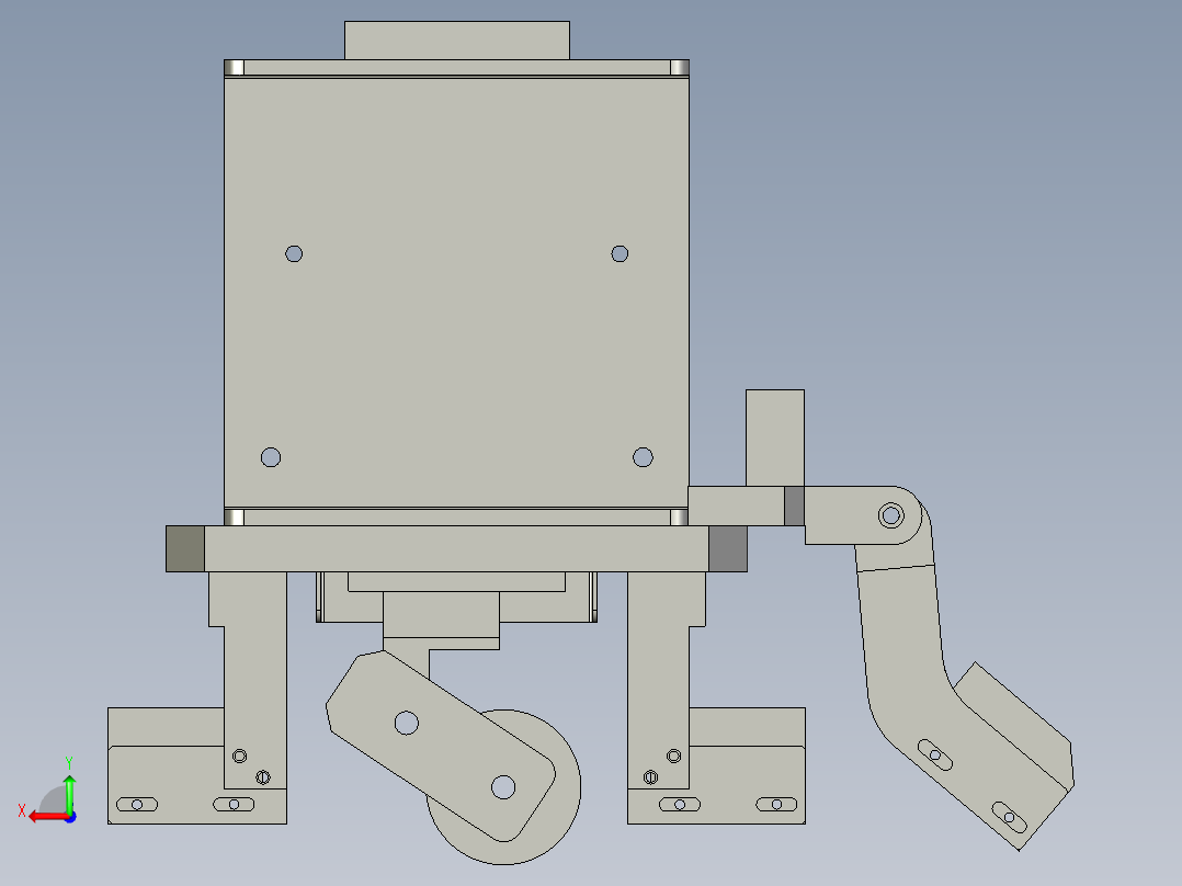 -移动光电感应机构后视图