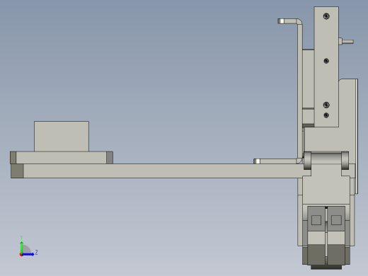 -移动光电感应机构左视缩略图