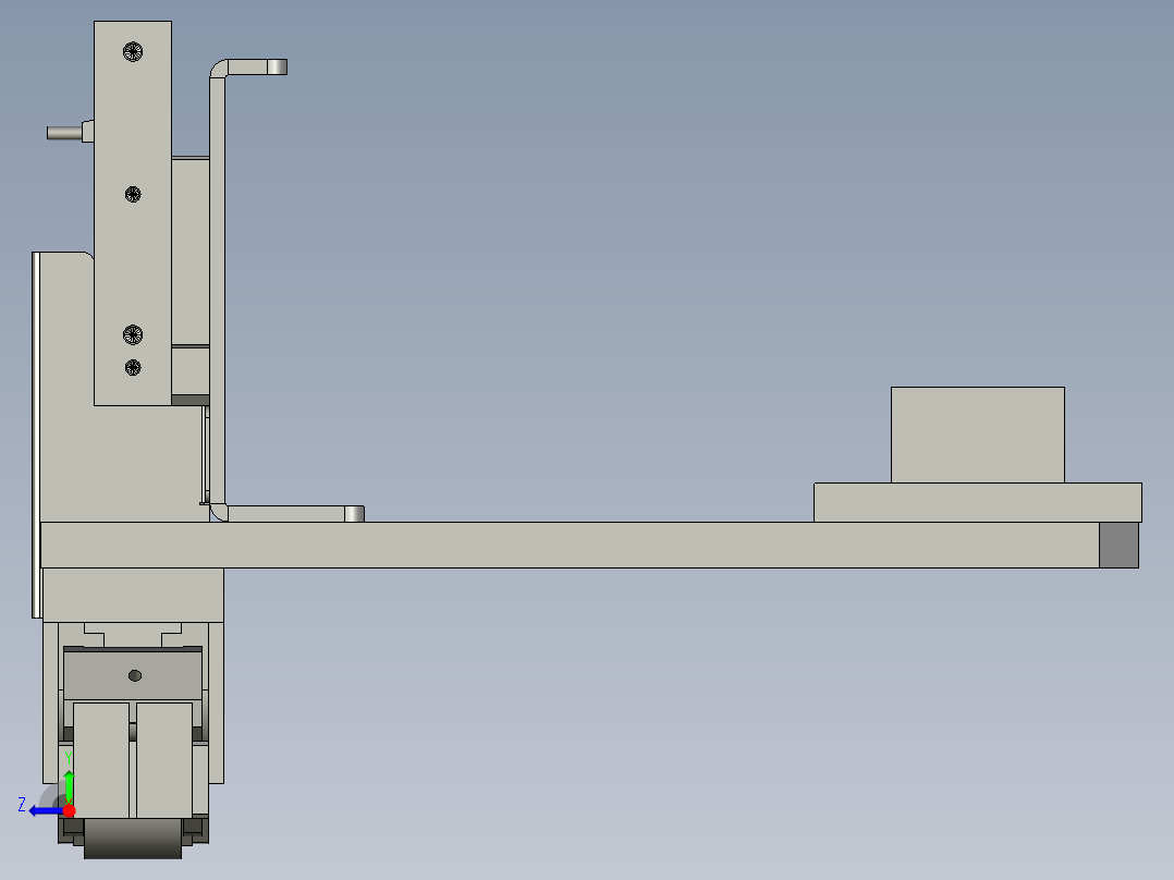 -移动光电感应机构右视图