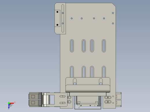 -移动光电感应机构俯视缩略图