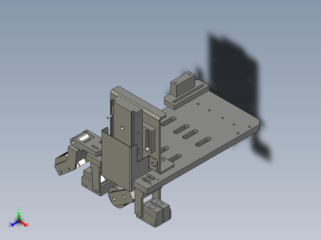 -移动光电感应机构正等轴测图