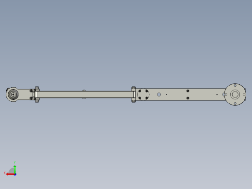 大机械臂支架标准款(D25L315-380-400)_外形图_20230901-2后视缩略图
