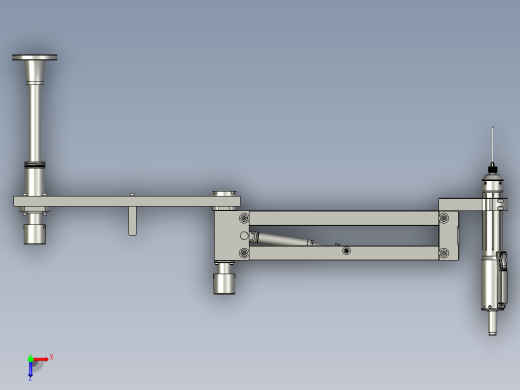 大机械臂支架标准款(D25L315-380-400)_外形图_20230901-2俯视缩略图