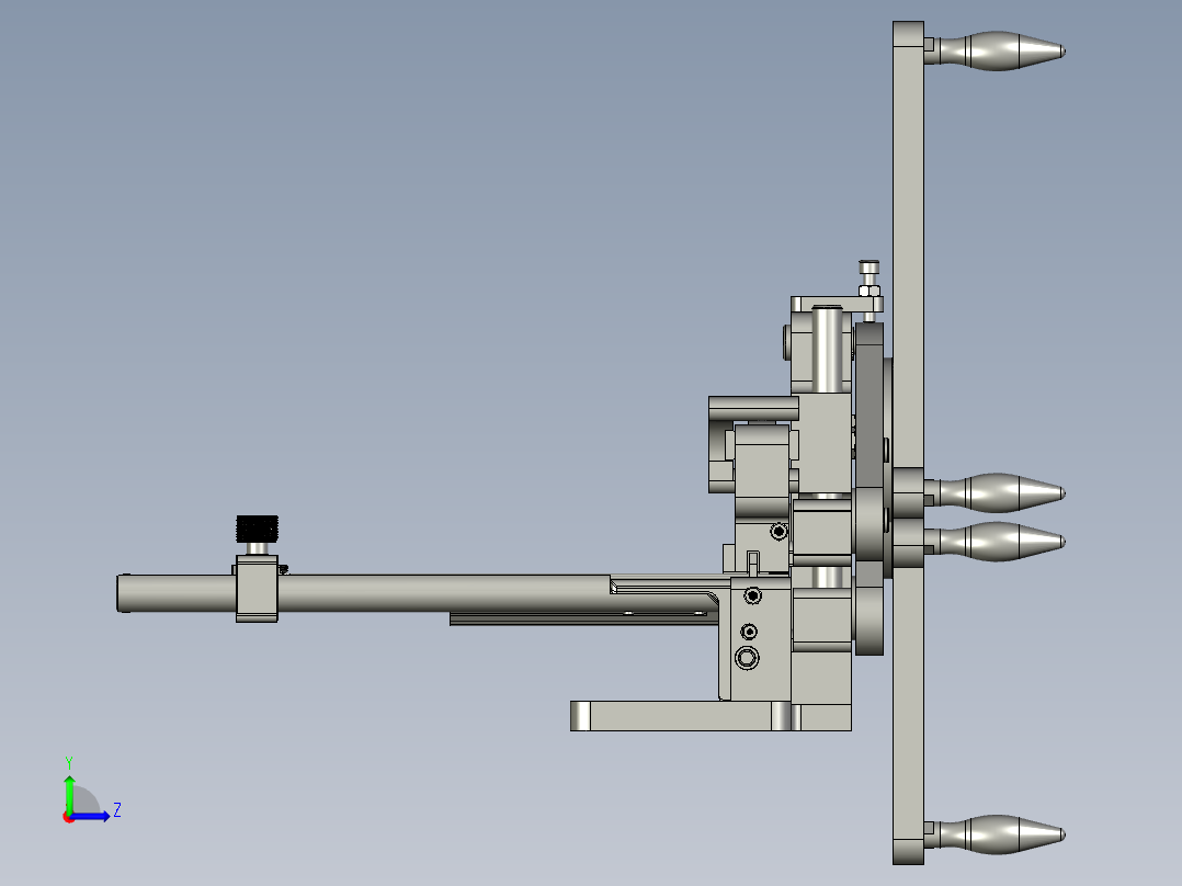 辐条切割穿线机左视图