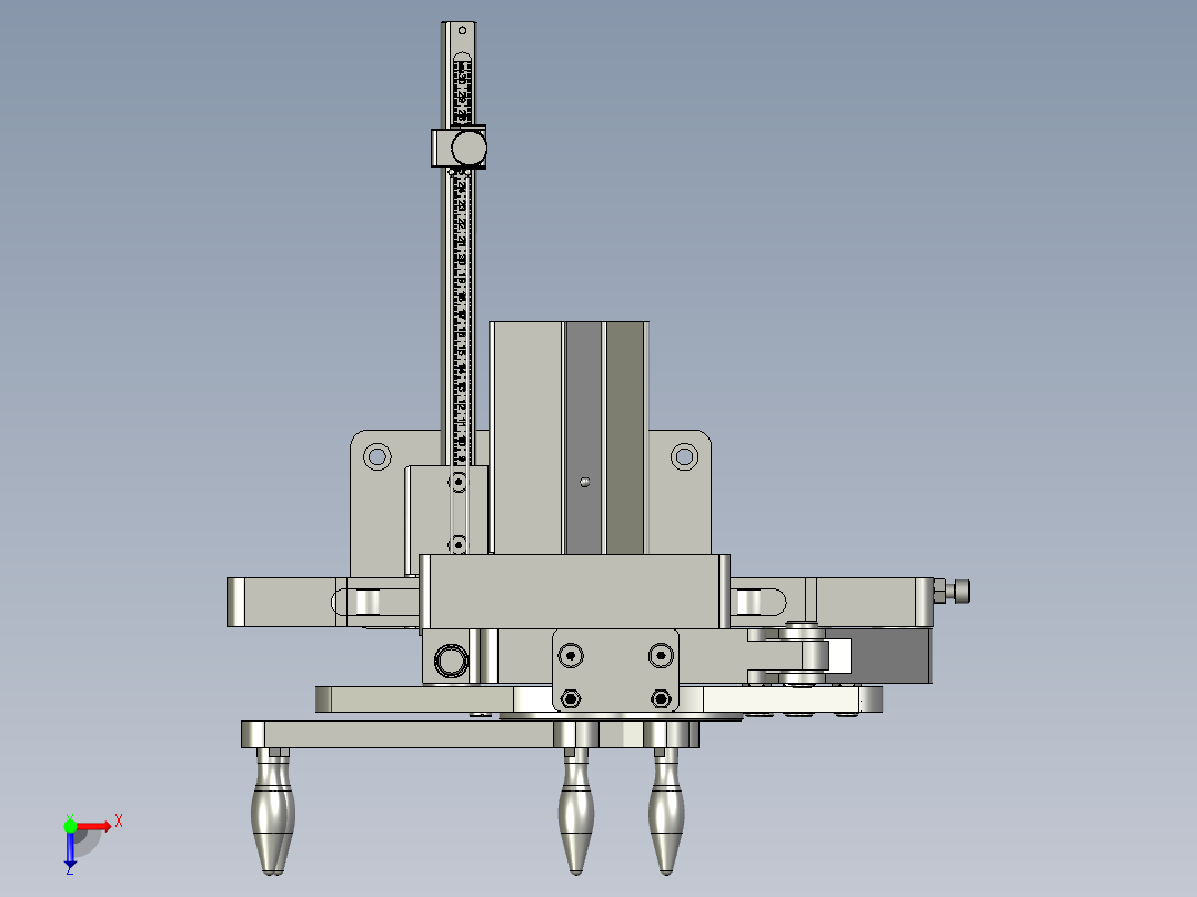辐条切割穿线机俯视图
