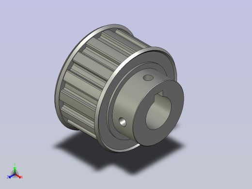 同步轮L型15齿带台阶内孔15