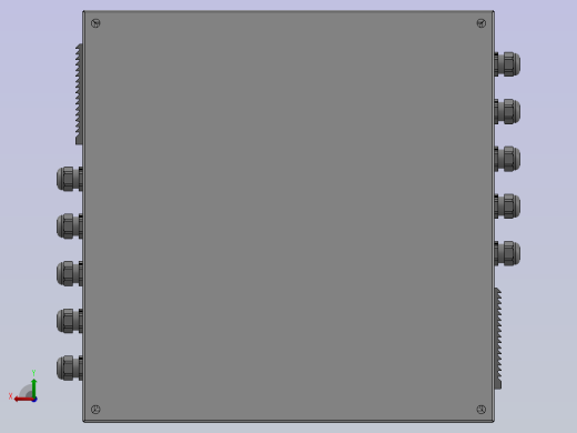钣金电控柜（单开门）后视缩略图