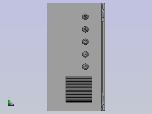 钣金电控柜（单开门）左视缩略图