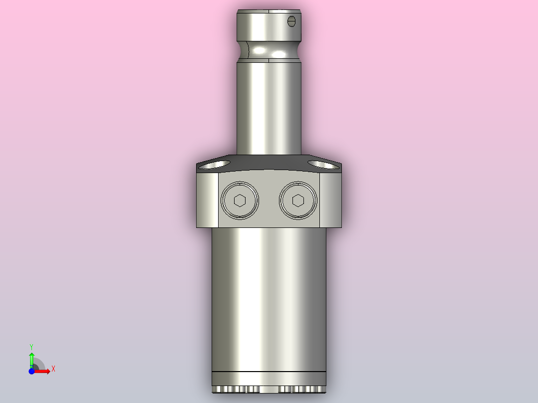 HTLA2501-2CL上法兰旋转式夹紧器前视图