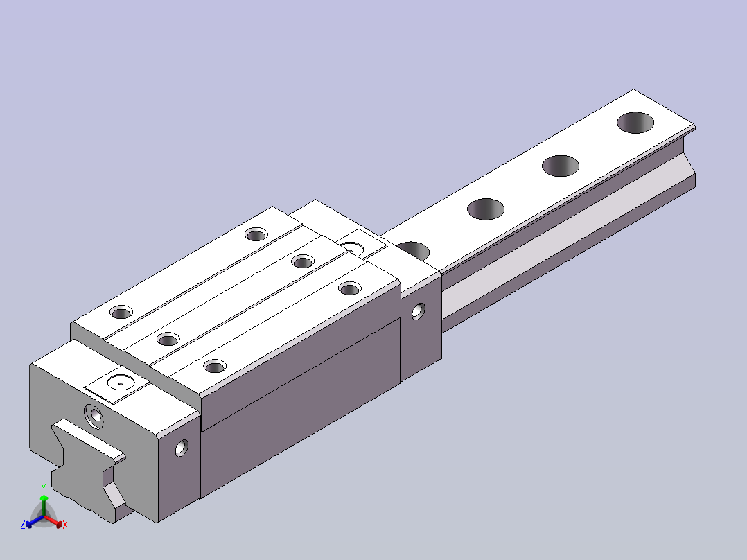 滑轨正等轴测图