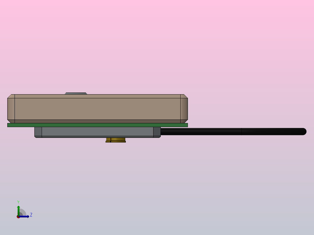 贴片有源天线gnss l1 11左视图