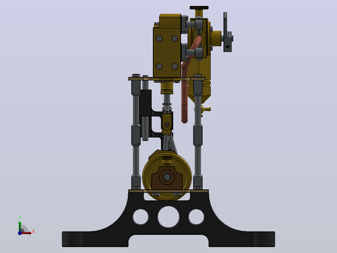 浆鸭发动机前视图