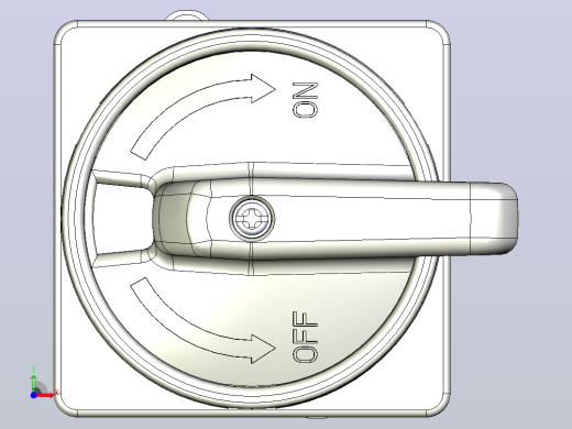 WEG 钥匙开关套件 紧凑型 无熔断器 带杆和手柄的基座固定MSW 40 B-3 H前视缩略图